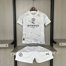 Manchester City edição especial off-white 24/25 - Kit Infantil